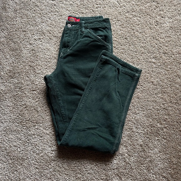 Dickies Pants - Dickies Dark Green Corduroy Pants